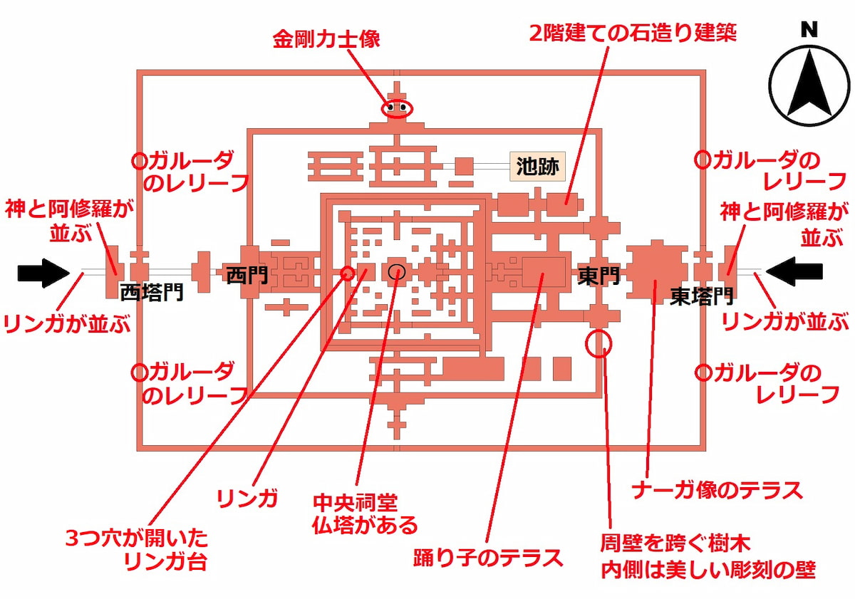 プリア・カン全体図