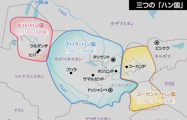 ブハラ・ハン国 ヒヴァ・ハン国 コーカンド・ハン国