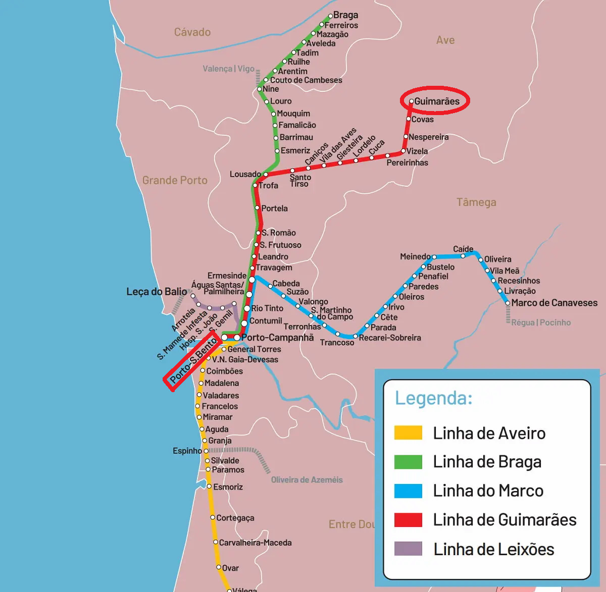 ギマランイス歴史地区とコウルス地区