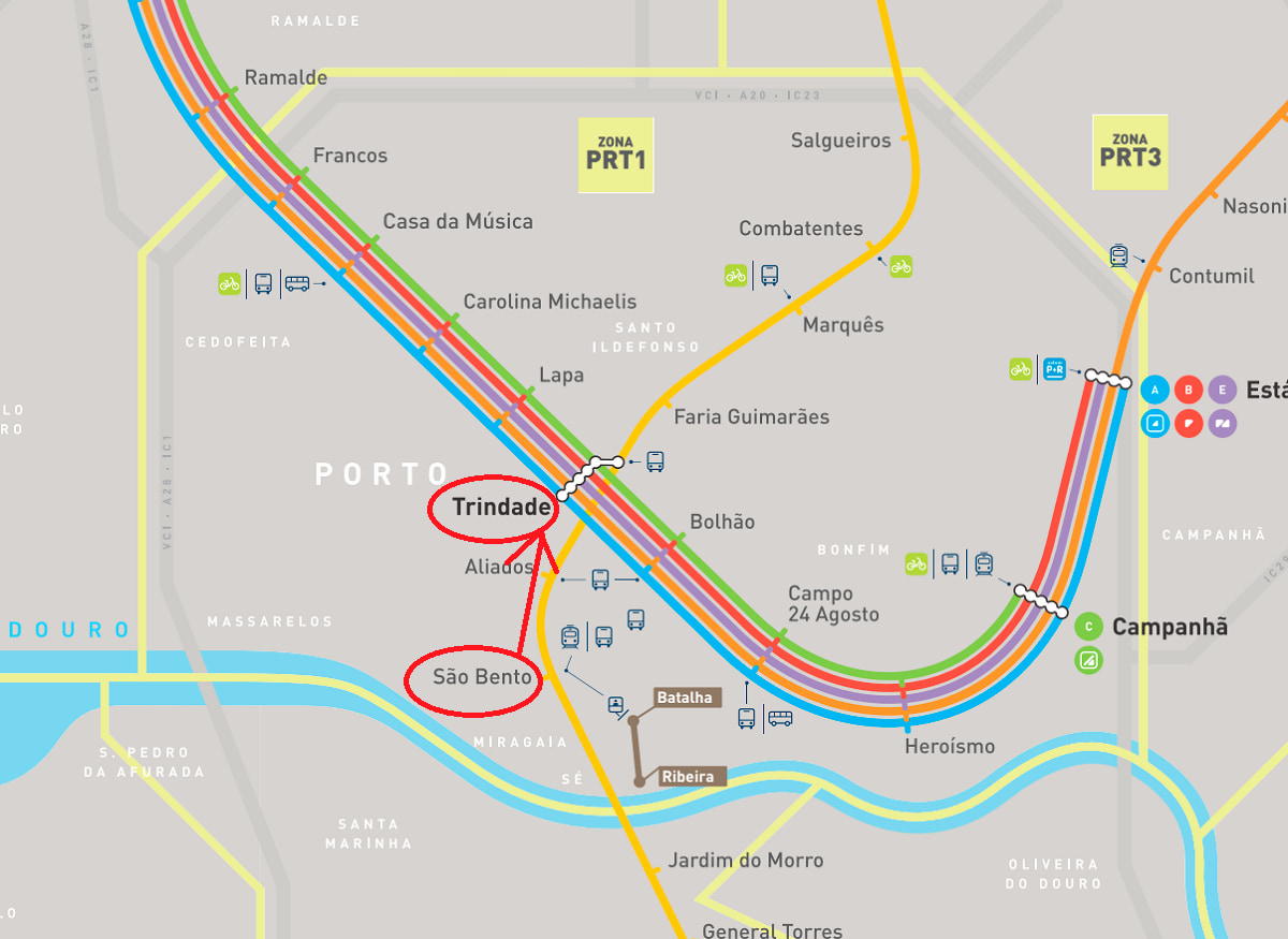 ポルト交通機関 交通カードAndante(アンダンテ)