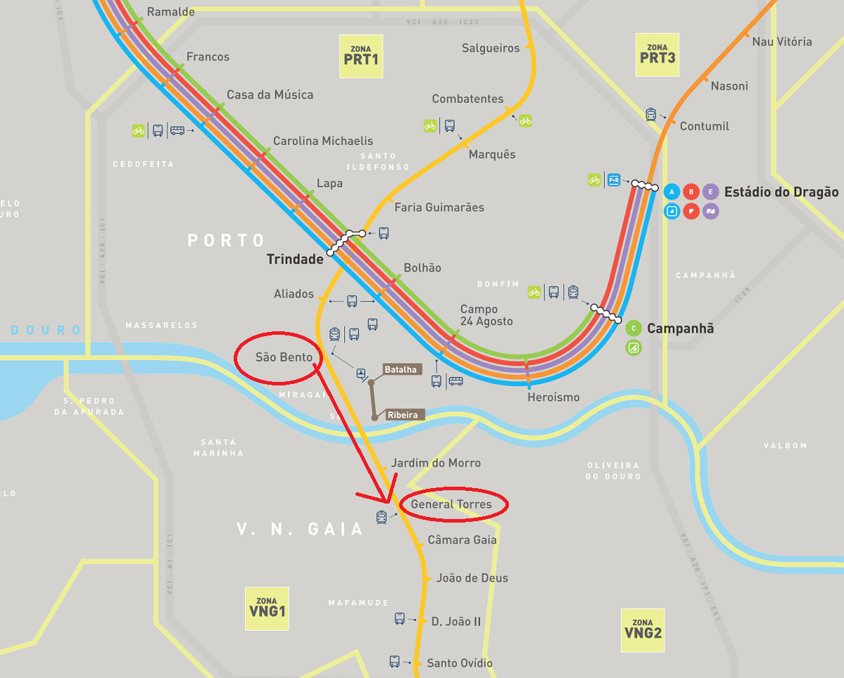 ポルト交通機関 交通カードAndante(アンダンテ)