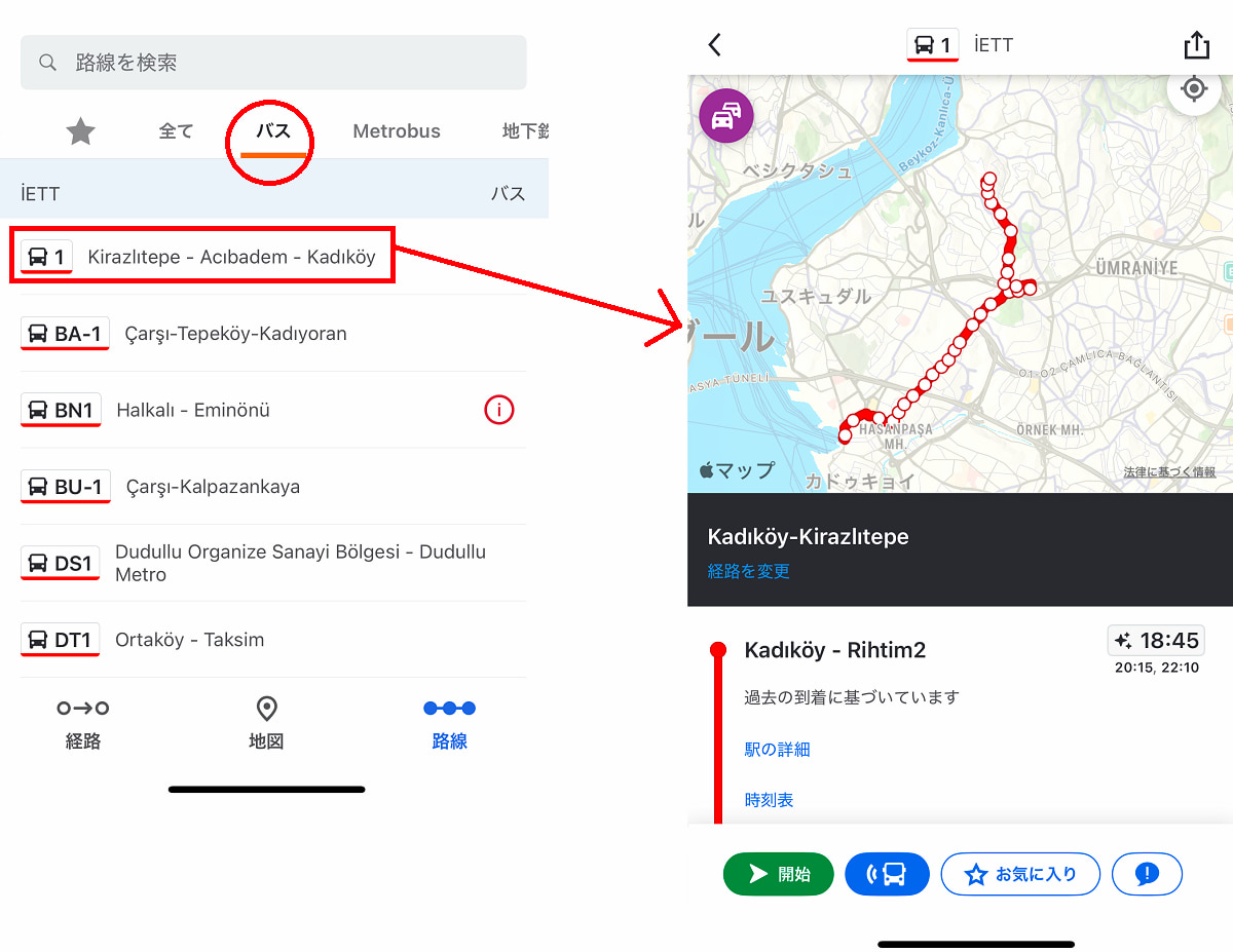 イスタンブール交通機関とイスタンブールカード